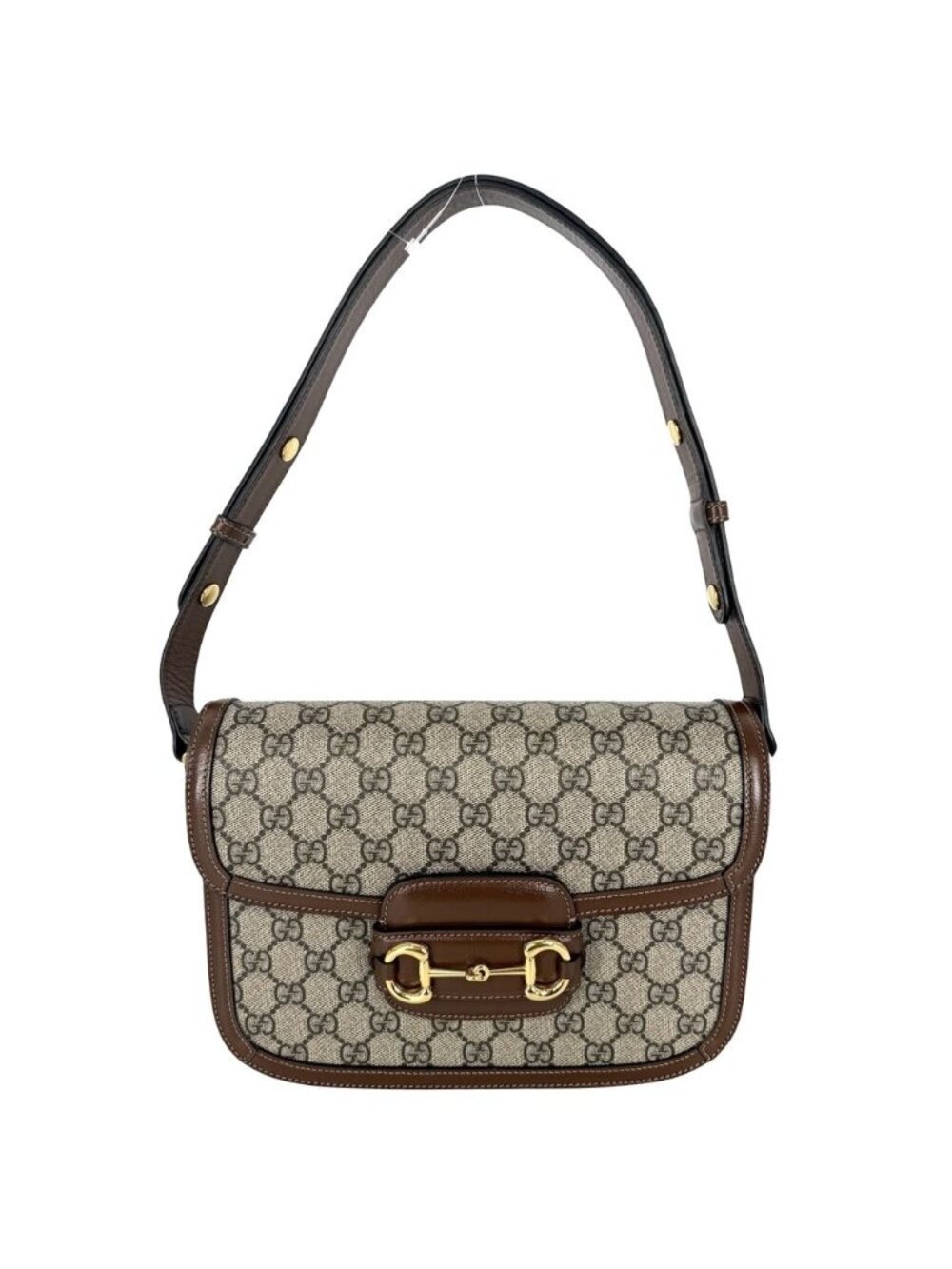 Gucci Shoulder Bag Horsebit 1955 Pochette Crossbody GG Supreme Canvas Leather